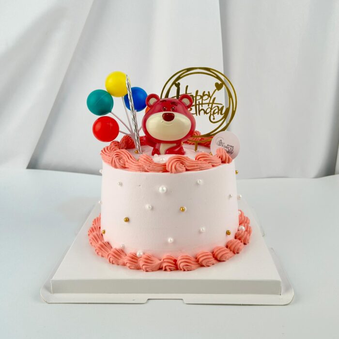 6'草莓熊奶油蛋糕 Strawberry Bear Cream Cake