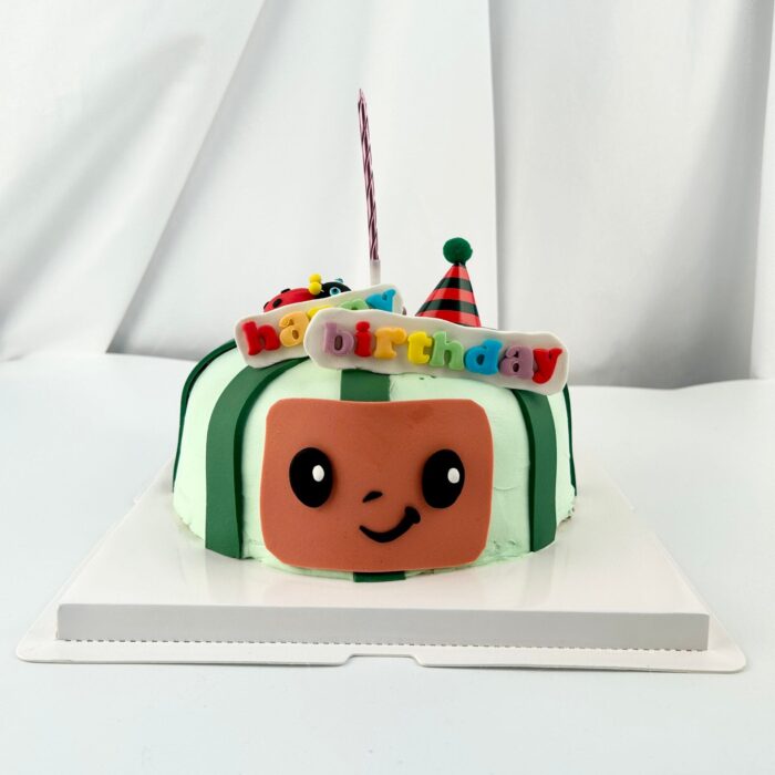 6'Cocomelon翻糖装饰奶油蛋糕 Cocomelon Fondant Designed Cream Cake